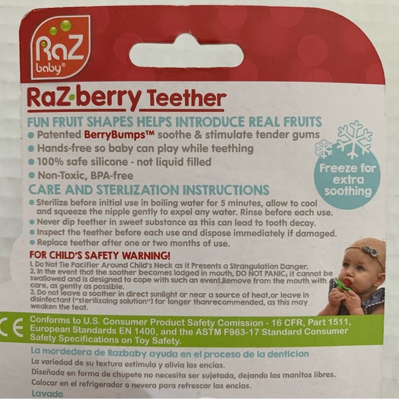 Disney Baby Stitch Teether Blanky & Blue RaZberry Teether - Picture 13 of 15